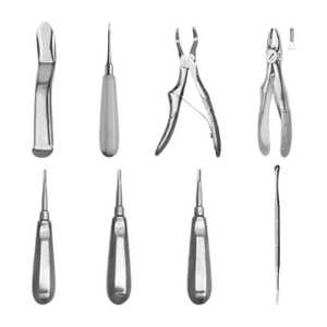 Kit de chirurgie buccale vétérinaire, outils d'extraction dentaire pour le retrait des dents d'animaux domestiques, ensemble d'instruments chirurgicaux, 8 pièces - Product Image 2