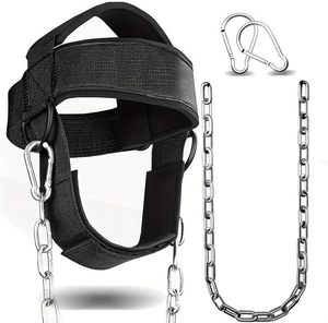 Arnés de Cuello Ajustable Unisex con Correa de Barbilla Antideslizante 100% Lana para Levantamiento de Pesas, Entrenamiento de Fuerza y Ejercicios en Casa - Product Image 4