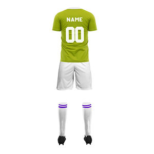 2025 Adult Soccer Uniform Set Custom Sublimation 100% <b>Polyester</b> Lightweight Fabric for Club School Teams OEM Service Soccer Wear - Product Image 2