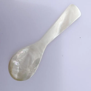 Cuillère à caviar miniature en nacre de qualité supérieure, écologique, personnalisable avec logo, artisanat DHT, accessoires de luxe pour la restauration fine - Product Image 5