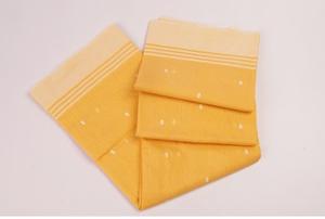 ผ้าส่าหรีผสมฝ้ายสีเหลืองพรีเมียม พร้อมขอบทอ น้ำหนักเบา สง่างาม สไตล์ชาติพันธุ์ เหมาะสำหรับงานแต่งงาน งานเฉลิมฉลอง และโอกาสต่างๆ ในชีวิตประจำวัน - Product Image 5