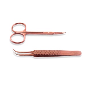 German Stainless Steel <b>Eyelash</b> Extension Tweezers Brand Name <b>Under</b> Your Expert Series Latest Design Premium Customized - Product Image 3