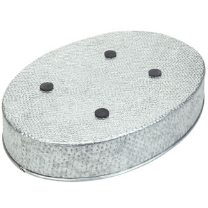 ถาดเสิร์ฟอาหารและเครื่องดื่มโลหะชุบสังกะสีสีเงินสำหรับเครื่องครัวในบ้านและงานแต่งงาน - Product Image 6