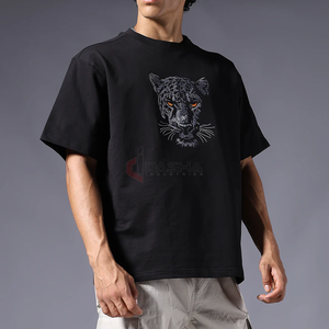 Venta al por mayor hombres camiseta de gran tamaño 100% algodón 450GSM peso pesado Streetwear alta calidad logotipo personalizado fabricante a granel - Product Image 1