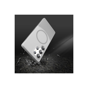 Coque en silicone souple antichoc double couche compatible MagSafe pour Samsung Galaxy S24 Ultra Plus Gris - Product Image 6