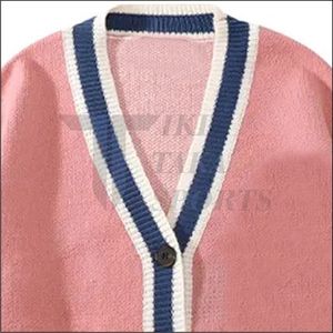 Suéter cárdigan de lana universitario para hombre, prendas de vestir informales, diseño universitario bordado, decoración de botones, retales de invierno y otoño - Product Image 2