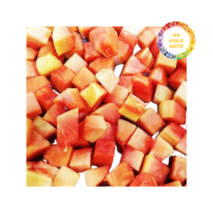 Cubes de papaye congelés en vrac dans le processus IQF conservant la texture de saveur fraîche pour les magasins de smoothies et la restauration pour le commerce international - Product Image 3