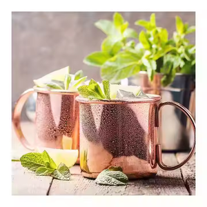 Royal Moscow Copper Mugs Beer Cups Box Gift <b>Set</b> New Arrival Copper Mugs <b>Antique</b> Hammered Moscow Mule Mugs for Beer - Product Image 4