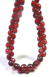 Perles de grenat rouge naturel du Mozambique, forme oignon, 6 mm, 9 pouces, pierres précieuses africaines en grenat, facettées, en forme de briolette, pour la fabrication de bijoux - Product Image 5