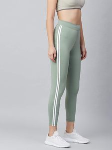 Wholesale Women's Mid Waist Custom Logo Design OEM Casual Breathable Anti-Bacterial Cotton/Bamboo Fiber Skin Fitting Leggings - Product Image 3
