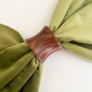 Fournitures indiennes en vrac robustes nouveau Design personnalisé rond de serviette en bois pour Table à dîner accessoires décoratifs porte-serviettes - Product Image 1