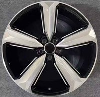 Rines de Aleación de Alta Calidad de 19 Pulgadas, 5x112, Diseño de Espada Grande Mecanizada en Negro para Audi A3 A4L A5 A6L A7 A8