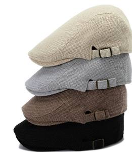 Custom Fashionable and Attractive Faux <b>Jute</b> <b>Fabric</b> Blank No Button Baseball Cap Tennis Hat - Product Image 4