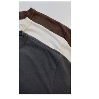 T-shirt Homme Oversize en Coton Tricoté Grande Taille avec Logo Personnalisé, Impression Gonflée de Haute Qualité 220 GSM, Écologique et Séchage Rapide pour l'Été