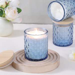 <b>Glass</b> <b>Jars</b> with Wooden Lids and Labels <b>for</b> <b>Candle</b> Making Supplies Container Gift <b>Candle</b> Making Supplies Wholesale Supply - Product Image 2