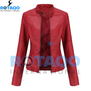 Chaqueta de Cuero Vacuno para Mujer, Transpirable y Elegante, Diseño Tejido, Última Moda, Precio al por Mayor - Product Image 1