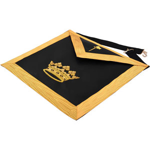 Masonic Regalia Past Master Delantal masónico bordado a mano de alta calidad Hope Faith Charity Masonic Custom Delantal - Product Image 2