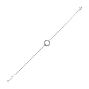 สร้อยข้อมืออัญมณี CZ สีเงิน925ทันสมัยสำหรับงานเลี้ยงงานแต่งงานแบบคลาสสิกและของขวัญเครื่องประดับด้วยหินหลักเพทาย - Product Image 2