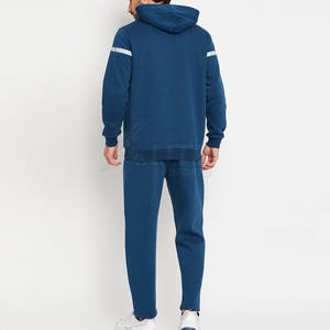 Survêtement d'hiver décontracté pour homme, inspiré du streetwear, à capuche, léger et respirant, avec veste et pantalon à cordon de serrage - Product Image 3