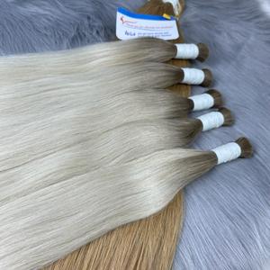 Extension de cheveux humains vietnamiens cheveux colorés en vrac de couleur foncée à claire prêts à expédier des cheveux de qualité supérieure - Product Image 6