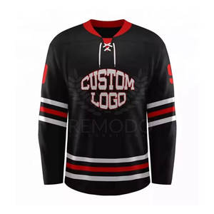 Maillot de hockey sur glace respirant, très demandé, qualité supérieure, 100 % polyester, vêtements de sport avec couleur et logo personnalisables - Product Image 1