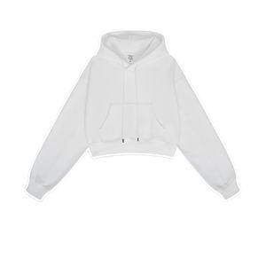 Women Crop <b>Top</b> Hoodie Logo Printing Long <b>Sleeve</b> Zipper Hoodie Sweatshirts Women Crop <b>Top</b> Hoodie Zipper up Cropped Custom Pockets - Product Image 6