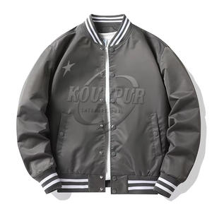 Veste universitaire de sport bicolore personnalisée de qualité supérieure pour hommes, en toile respirante et écologique - Product Image 5