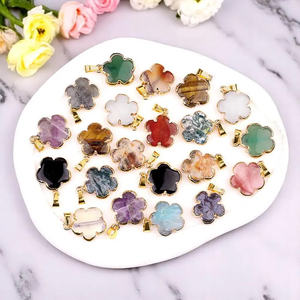 Impressionnant fait à la main en argent Sterling mélange de pierres précieuses pendentif fleur forme lunette réglage pour ensemble de bijoux de mode pour cadeau d'anniversaire - Product Image 4