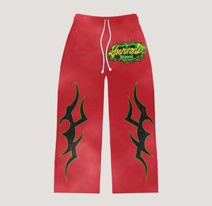 2025 Wholesale Custom Manufacture Screen printed Tracksuits Streetwear High Quality 100% Cotton <b>Fleece</b> <b>Hoodie</b> and Trouser Set - Product Image 5