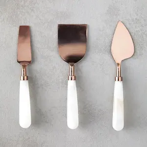 Premium <b>Cheese</b> Spreader <b>Set</b> in Stainless Steel with Brass Casting Silver Handle Perfect for Weddings and Elegant Dining - Product Image 2