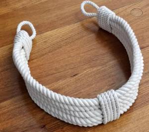 Sujetador de Cortina de Cuerda de Algodón Grueso Blanco: Decoración Boho para Ventanas - Product Image 4