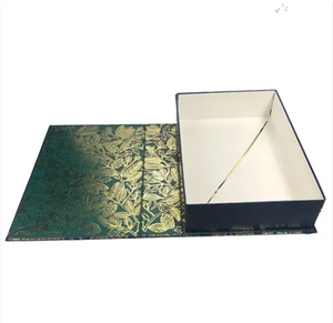 Usine directe luxe personnalisé imprimé recyclable en relief mat laminé aimants boîtes en papier pliantes pour artisanat affichage emballage - Product Image 1