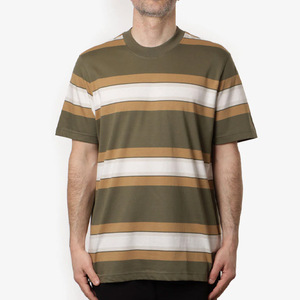 Camisetas Oem de alta calidad para hombre, fabricantes chinos de ropa, camiseta a rayas, camisetas clásicas a rayas con cuello redondo - Product Image 1