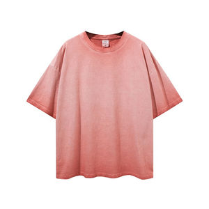 Nouveauté hommes haute qualité 100% coton délavé à l'acide 250Gsm poids lourd Vintage hommes t-shirt personnalisé en détresse Vintage t-shirt - Product Image 3