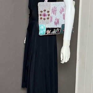 Perles de verre multicolores Poignée de sac faite à la main Sac à main décontracté Artisanat indien Couleur personnalisée Style baguette MS - Product Image 1