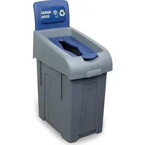 Contenedor de Basura Fantom para Exteriores, Mini, de HDPE, con Tapa Abierta, Estructura de Inducción Integrada, Portátil, Plegable, Colgante y Ecológico - Product Image 1