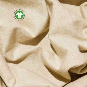 Camiseta de la Serie Artística Limitada para Hombre - Beige Natural o Neutro Claro, 100% Algodón Orgánico con Patrones Únicos Teñidos con Plantas - Product Image 6