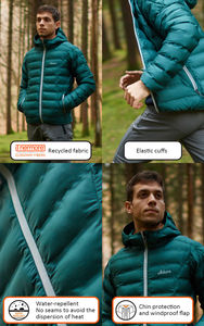 Venta caliente de la moda promocional brillante de invierno de los hombres Puffer Down Jackets Best Sale Men High Quality Puffer Jacket For Sale - Product Image 6