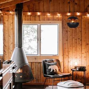 BEL AIR HOME - Pendant Lamp Bonn - <b>Vintage</b> Style - Black and Gold - Adjustable and <b>Light</b> - E27 Lamp Holder for Living Rooms, Din - Product Image 2