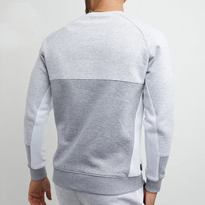 สเวตเตอร์คอกลมสำหรับผู้ชายกางเกงวิ่งแบบสั่งตัดผ้าคอตตอนผสม - Product Image 4