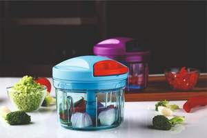 500 mL Portable Pull Cord Veggie <b>Chopper</b> Plastic Stainless Steel by Anax <b>for</b> Multi-Purpose Use Corrugated Box - Product Image 2