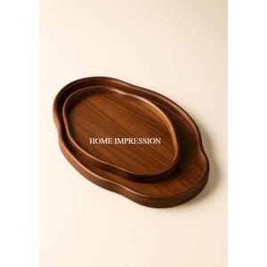 Wholesale Custom Eco-friendly <b>Food</b> Grade High Quality Handcrafted Wooden Serving <b>Tray</b> Rectangle Shape Home Restaurants Single - Product Image 6