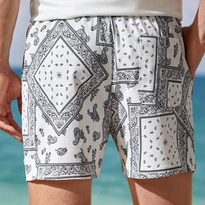 Short de Plage Style High Street pour Homme Imprimé Personnalisé Maillot de Bain à Séchage Rapide Taille Élastique Solide Sublimation Imprimé Mi - Product Image 2