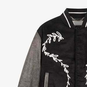 Vente en gros de vestes pour hommes universitaires avec broderie personnalisée vestes tendance pour homme de lettres vestes de printemps décontractées pour homme respirantes - Product Image 5