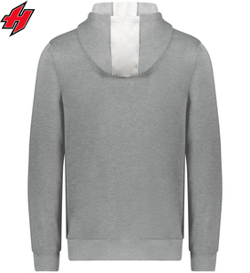 Logo personnalisé du vendeur OEM vieilli pour sweat à capuche à imprimé bouffant 100% coton fermeture éclair polaire surdimensionnée pour la saison automne hiver - Product Image 4