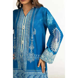 IUSTKSD-2122 Traje Casual de Verano con Estampado Floral y Bordado, Conjunto de 3 Piezas - Product Image 5