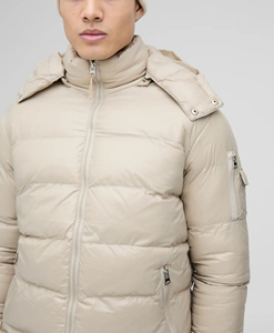 Veste d'hiver matelassée légère et chaude sur mesure de haute qualité en gros, vêtements décontractés, veste d'hiver à capuche en duvet de canard - Product Image 2
