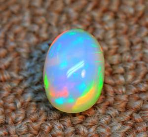 อัญมณีโอปอลทรงหลังเบี้ยของชาวเอธิโอเปียที่สวยงาม-รูปไข่อัญมณีโอปอลหลวม-การเล่นสีหินขัดผิวเรียบเพื่อวัตถุประสงค์ในการทำเครื่องประดับ - Product Image 5
