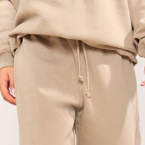 Custom Winter Terry Front Logo Oversized Unisex Sweatsuit Jogging Hoodie Set Casual Tracksuit - Product Image 2