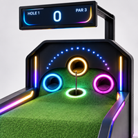 Jeu d'arcade de mini-golf électronique commercial à LED avec notation numérique et éclairage pour la location d'événements, les salons professionnels et l'activation de marque